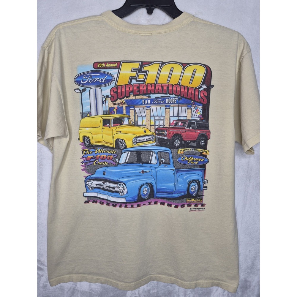 Vintage 2006 Ford F-100 Supernationals Truck Show T Shirt Anvil Mens L 22.5x28